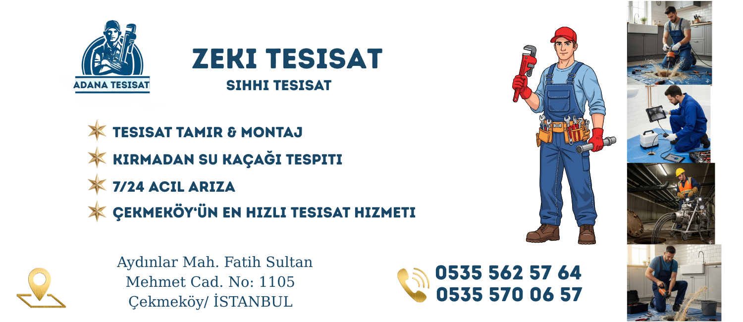 çekmeköy su kaçağı tespiti